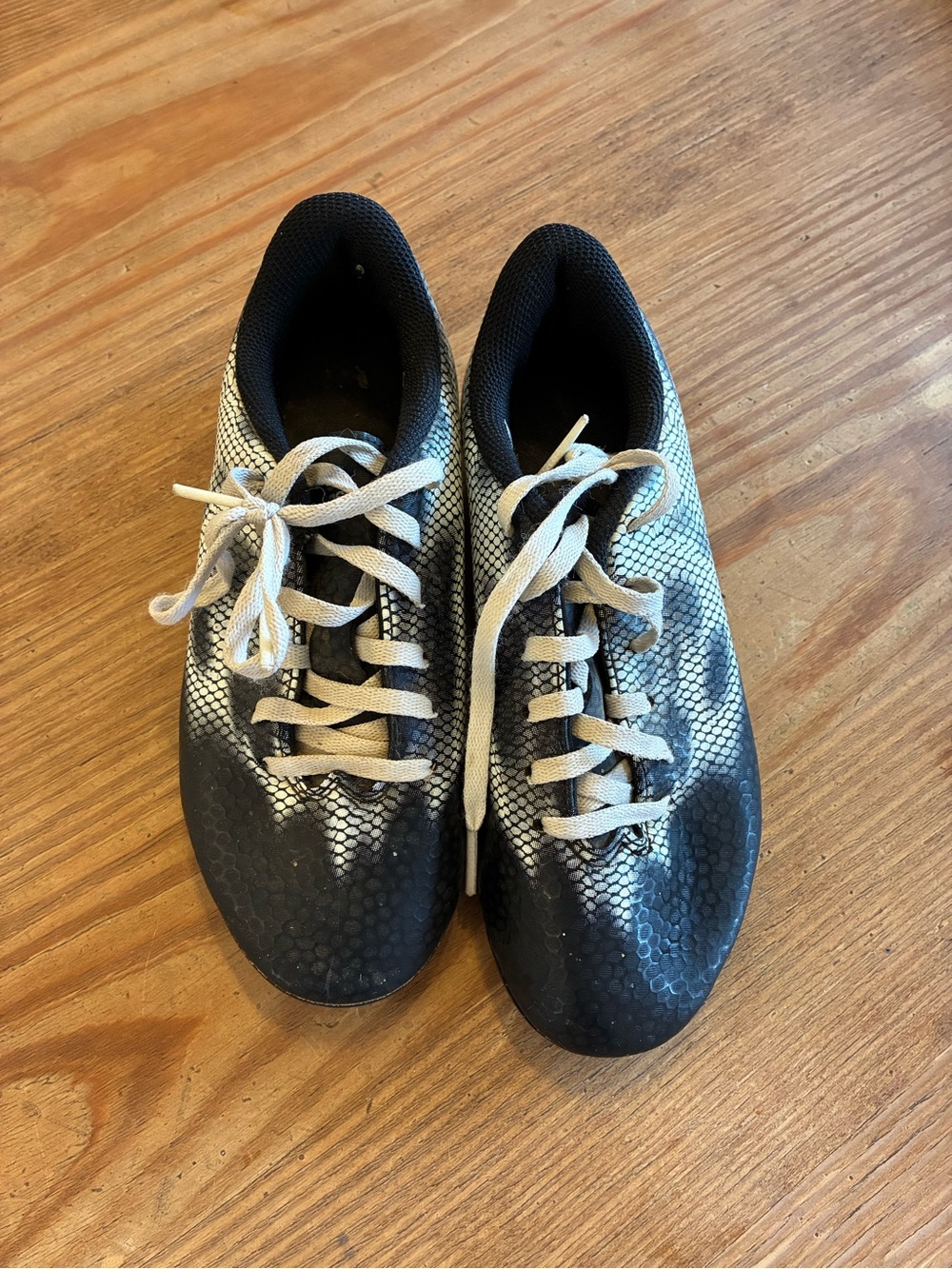 Adidas Black and White Soccer Cleats